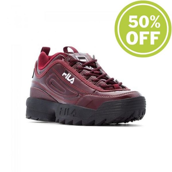 Fila Disruptor M Low Wmn Marsala Low-Cut Women's Sneakers - Metal,NZ 372-93472